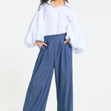 Balloon Sleeve Oversized White Shirt
