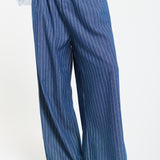 Pinstripe Wide Leg Trousers