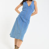 Denim Spot Midi Dress