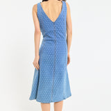 Denim Spot Midi Dress