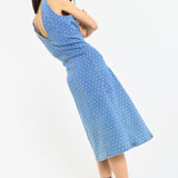 Denim Spot Midi Dress