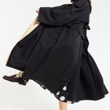 Contrast Collar Trench Coat