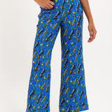 Rocket Print Diamante Embellish Trousers
