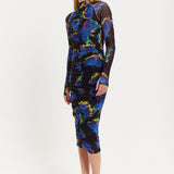 Flower Of Mars Midi Dress