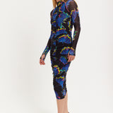 Flower Of Mars Midi Dress