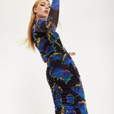 Flower Of Mars Midi Dress