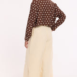 Butter Cream Wide Leg Trousers