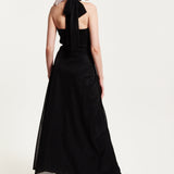 House of Holland Tie - Neck Maxi Dress
