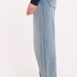 Light Blue Wide Leg Denim Jeans