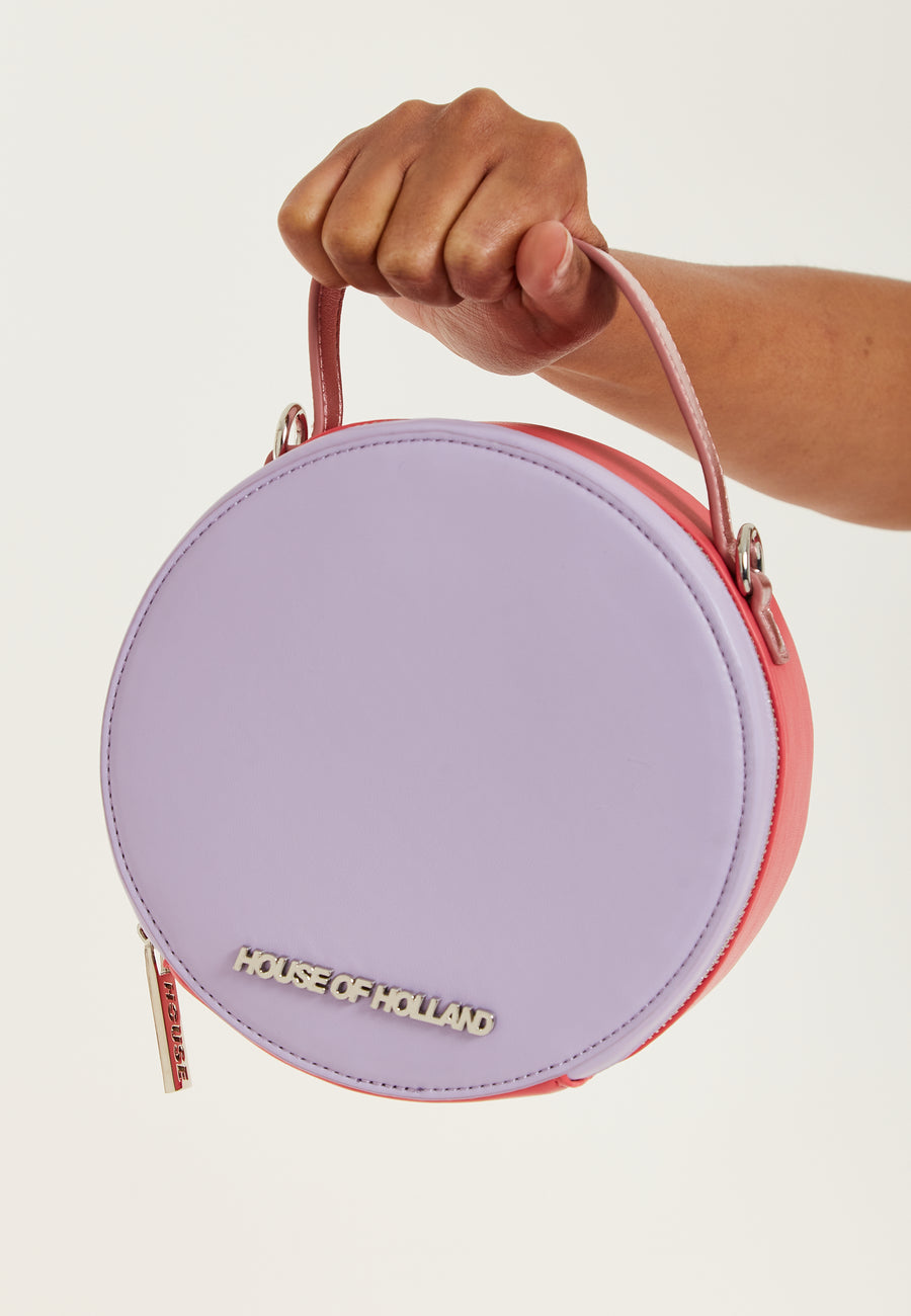 House Of Holland Purple And Fuchsia Shoulder Bag