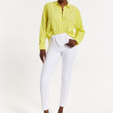 House of Holland Embroidered Yellow Cotton Shirt