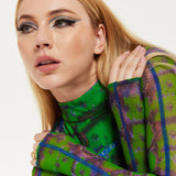 House Of Holland Abstract Snake Print Mini Dress