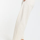 Cream Wide Leg Tailored Trousers