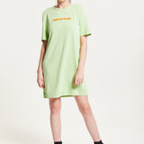 House Of Holland Sage Tencel T-Shirt Dress With Logo Embroidery