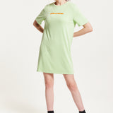 House Of Holland Sage Tencel T-Shirt Dress With Logo Embroidery