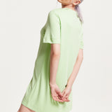 House Of Holland Sage Tencel T-Shirt Dress With Logo Embroidery