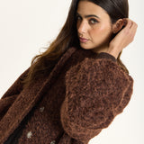 Oversized Textured Belted Coat