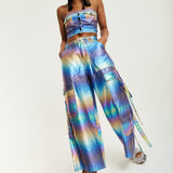 House Of Holland Metallic Rainbow Bandeau Top