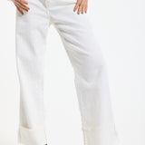 Off-White Wide Leg Jeans