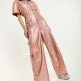 House Of Holland Metallic Utility Jumpsuit