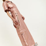 House Of Holland Metallic Utility Jumpsuit