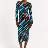 Tie Dye Bodycon Midi Dress