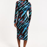 Tie Dye Bodycon Midi Dress