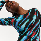 Tie Dye Bodycon Midi Dress