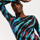 Tie Dye Bodycon Midi Dress