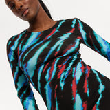 Tie Dye Bodycon Midi Dress
