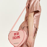 House of Holland Bitter Sweet Heart Handbag With ''In Ur Dreams'' Message