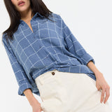 Blue Check Relaxed Fit Shirt