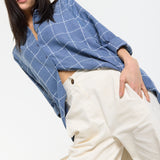 Blue Check Relaxed Fit Shirt