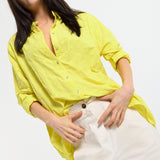 Yellow Textured Relaxed Shirt