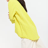 Yellow Textured Relaxed Shirt