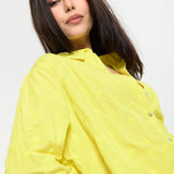Yellow Textured Relaxed Shirt