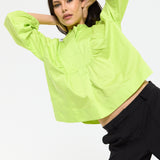 Lime Pop Frill Detail Blouse
