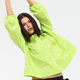 Lime Pop Frill Detail Blouse