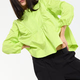 Lime Pop Frill Detail Blouse