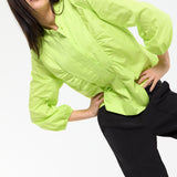 Lime Pop Frill Detail Blouse