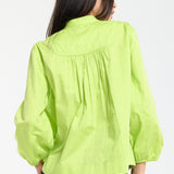 Lime Pop Frill Detail Blouse