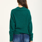 Green Oversized Alpaca Blend Sweater