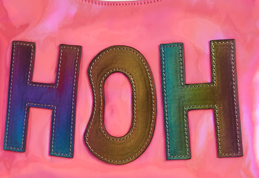 House Of Holland Iridescent Pink Shoulder Bag