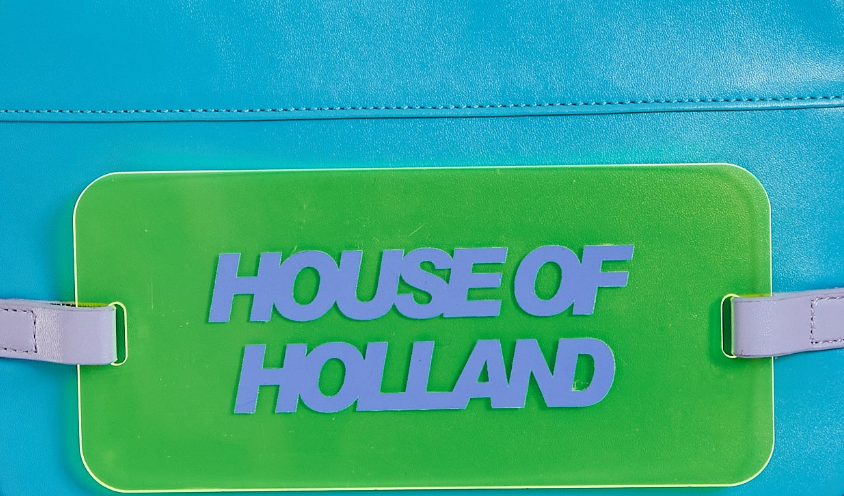 House Of Holland Logo Acrylic Crossbody Bag