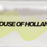 House of Holland Cyber Wave Silver Metallic Crossbody Bag