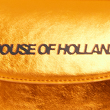 House of Holland Metallic Orange Crossbody Bag