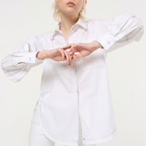 White Cotton Oversized Shirt