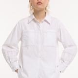 White Cotton Oversized Shirt