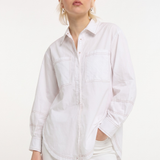 White Cotton Oversized Shirt