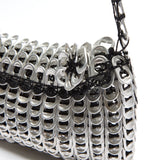 House Of Holland Recycled Metallic Silver Cross Body Bag